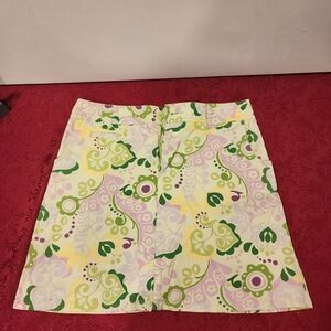 White Stag Multicolor Patterned Mini Skort